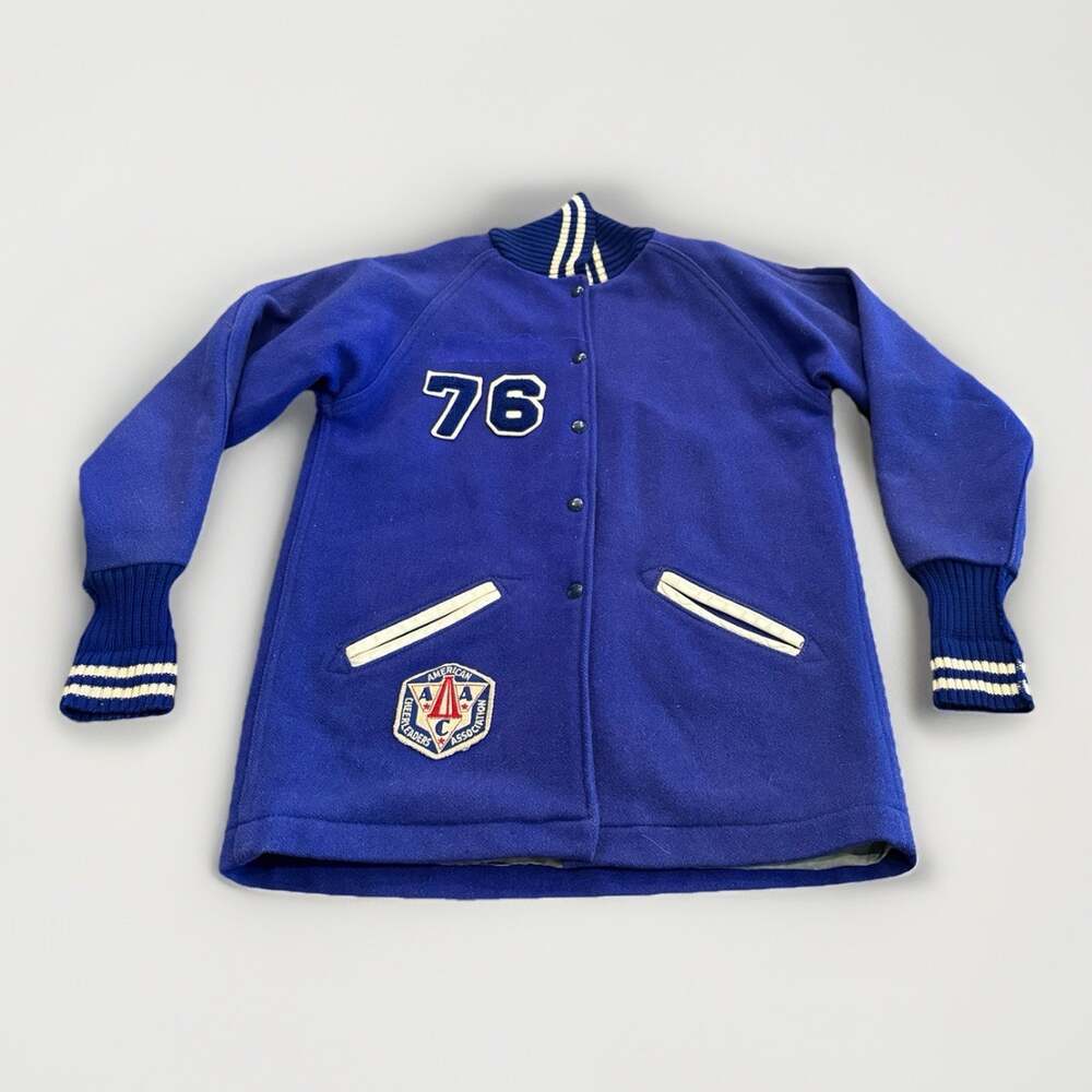 Vtg All Star School Sweaters Wool AAC American Cheerleaders Association Jacket M